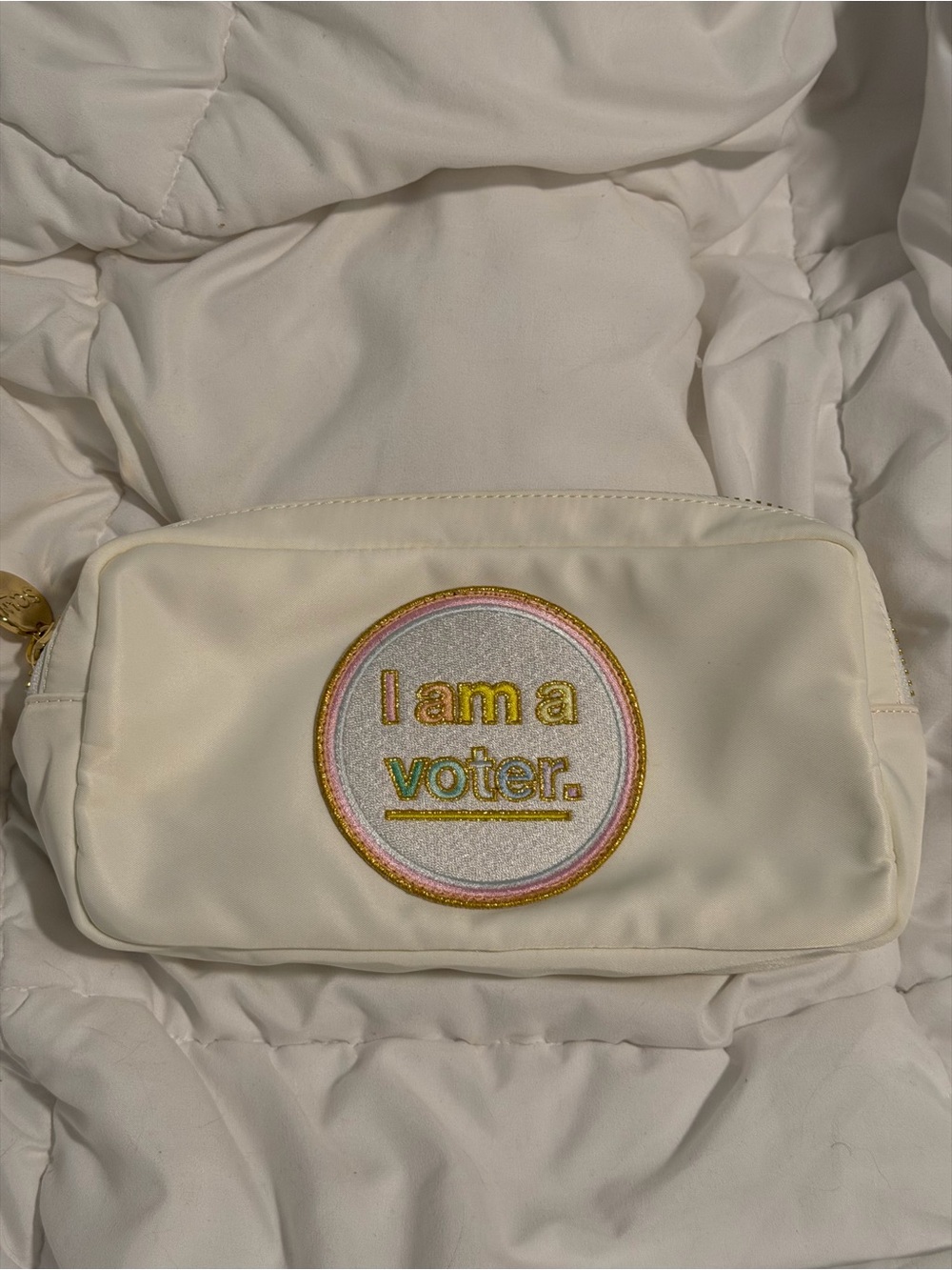 Stoney Clover Lane I am voter pouch